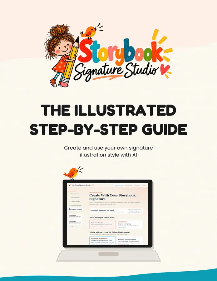 Cover of the Storybook Signature Studio illustrated step-by-step guide